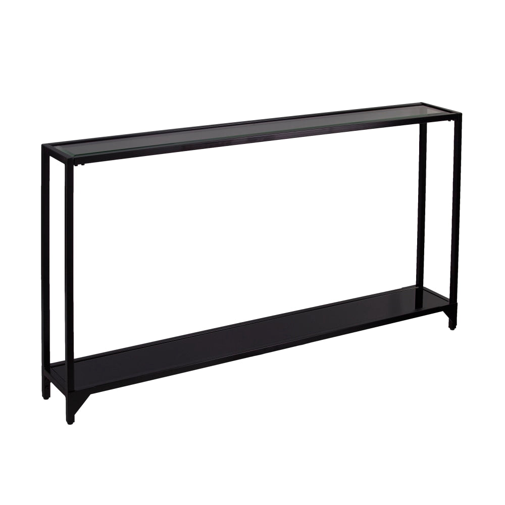 SEI Furniture Bergen Console Table, 29inH x 56inW x 8inD, Black