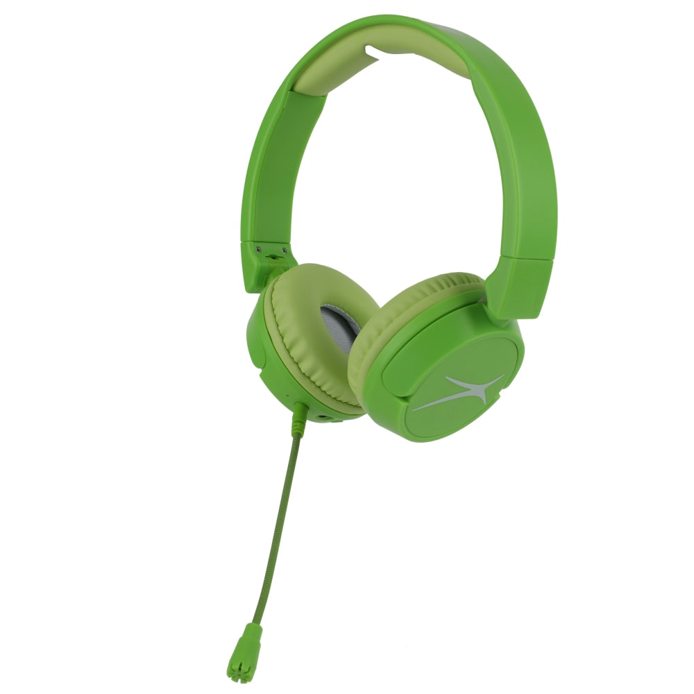 Altec Lansing 3-In-1 Kid Friendly, Volume Limiting, Over-The-Ear Headphones, Green, MZX4100-PGRN-STK-6