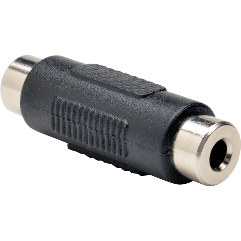 Tripp Lite 3.5mm to 3.5mm Mini Stereo Audio Coupler Extender F/F - 1 x Mini-phone Female Stereo Audio - 1 x Mini-phone Female Stereo Audio - Gold-plated Contacts - Black
