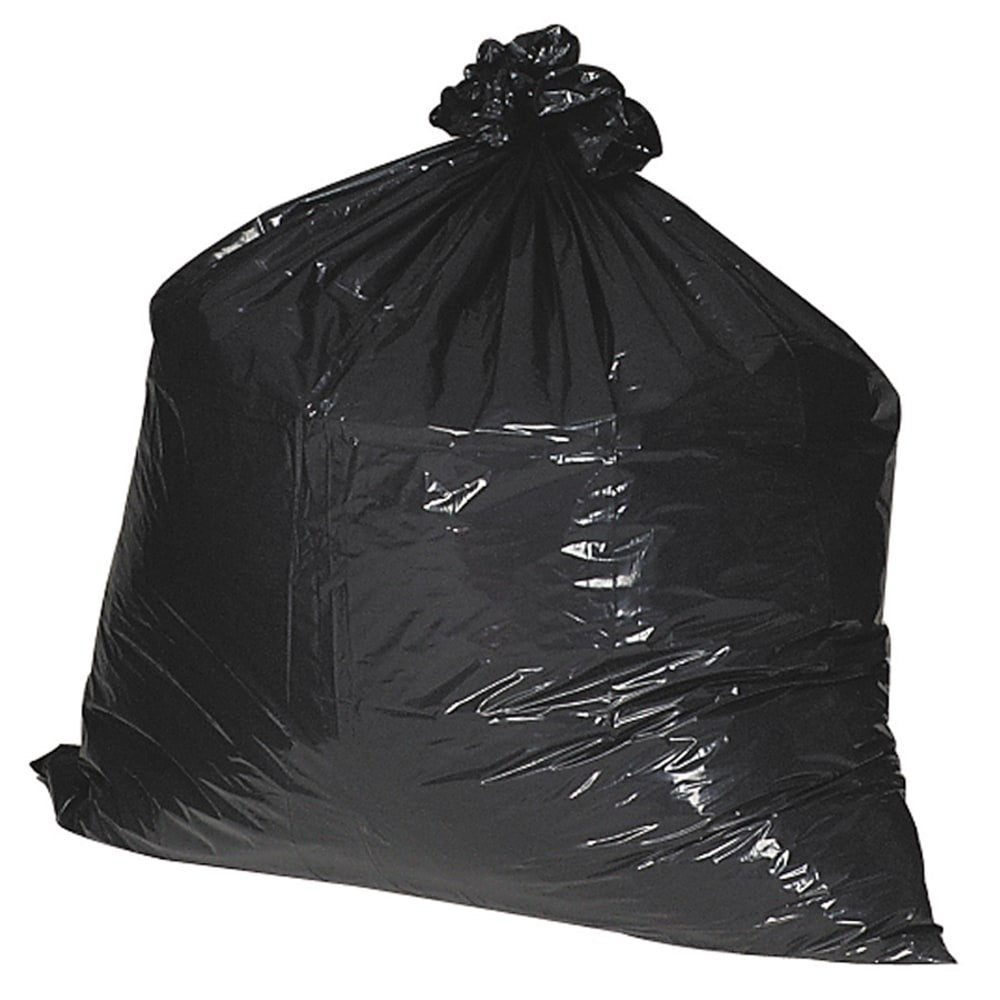 naturesaver 1.25-mil Can Liners, 60 Gallons, 38in x 58in, 75% Recycled, Black, Box Of 100