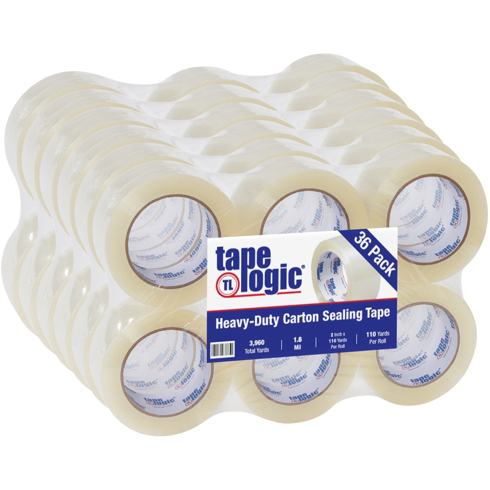 Tape Logic #160 Industrial Tape, 2in x 110 Yd., Clear, Case Of 36 Rolls