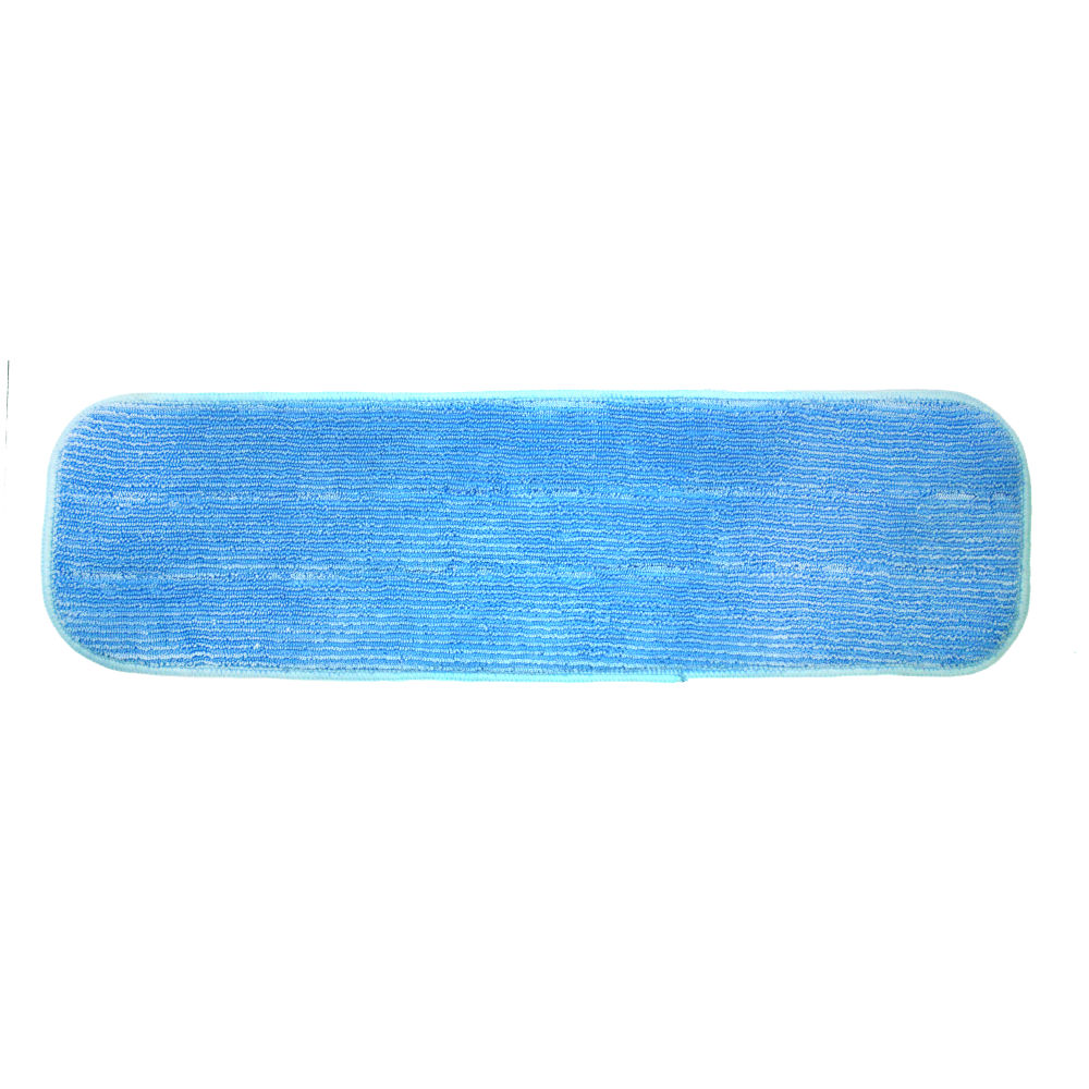 Hospeco MicroWorks Wet Flat Microfiber Mops, Blue, Pack Of 12 Mops