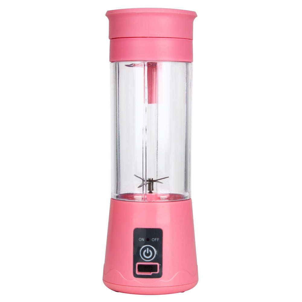 Mind Reader Potable Handheld Blender, 9-1/4inH x 3-5/16inW x 3-5/16inD, Pink