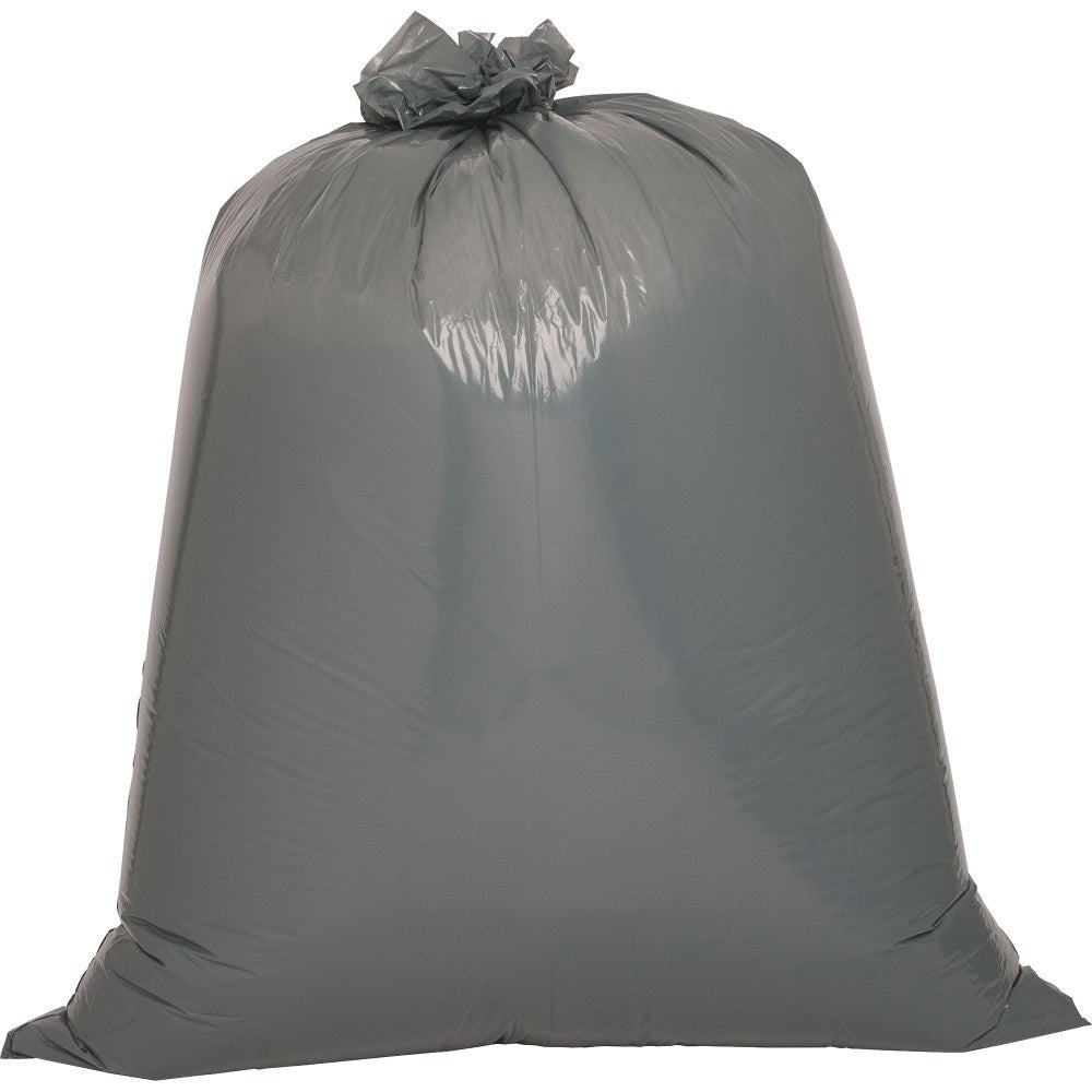 Genuine Joe Maximum Strength Trash Can Liners, 55 Gallons, 39in x 56in, Black, Box Of 50