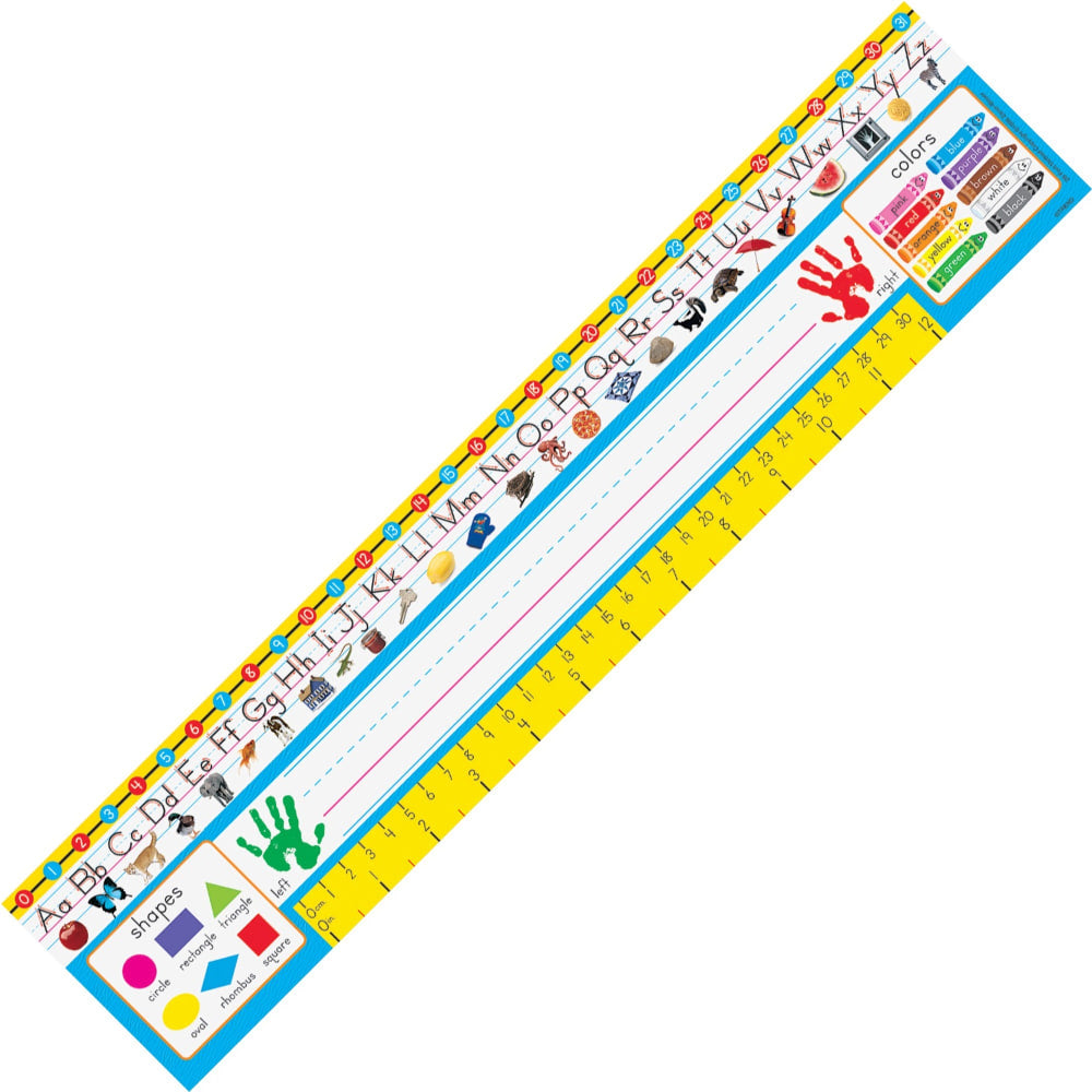 Trend PreK-1 Desk Toppers Reference Name Plates - 3.75in Height x 18in Width x 16in Length - 36 / Pack