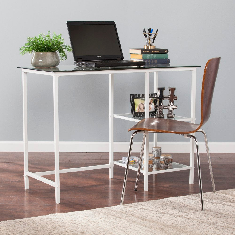 SEI Furniture Layton 42inW Student Desk, White