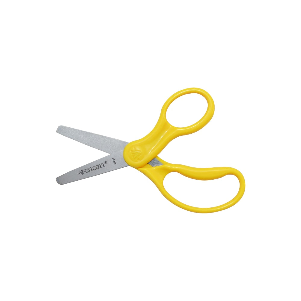 Westcott Hard Handle Kids Value Scissors, 5in, Blunt, Assorted Colors