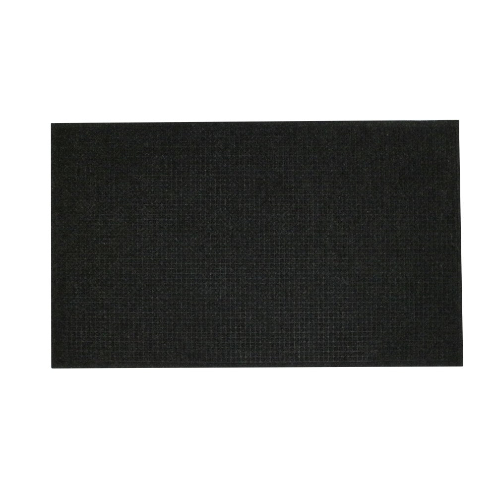 M+A Matting Waterhog Squares Fashion Floor Mat, 4ft x 6ft, Charcoal