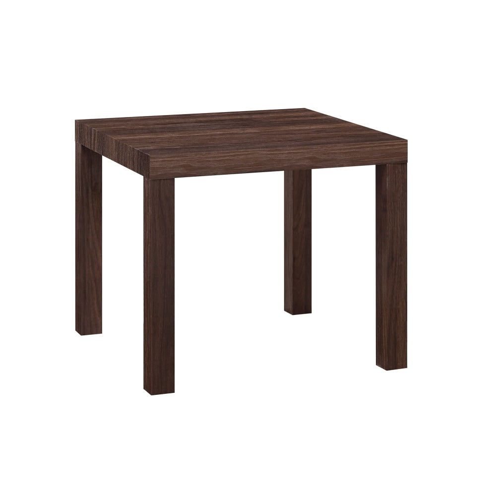 Ameriwood Home Parsons End Table, 17-1/2inH x 20inW x 20inD, Brown