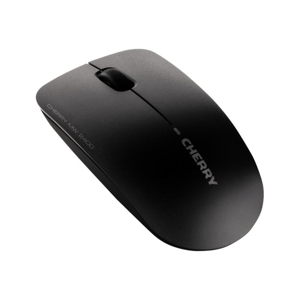 CHERRY MW 2400 - Mouse - right and left-handed - optical - 3 buttons - wireless - 2.4 GHz - USB wireless receiver - black