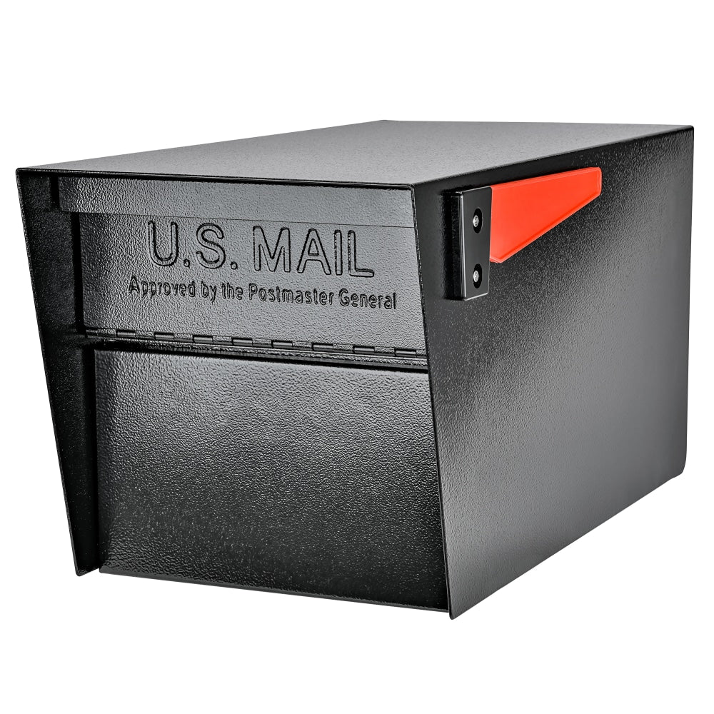 Mail Boss Mail Manager Rear-Locking Street Safe, 11-1/4inH x 10-3/4inW x 21inD, Black
