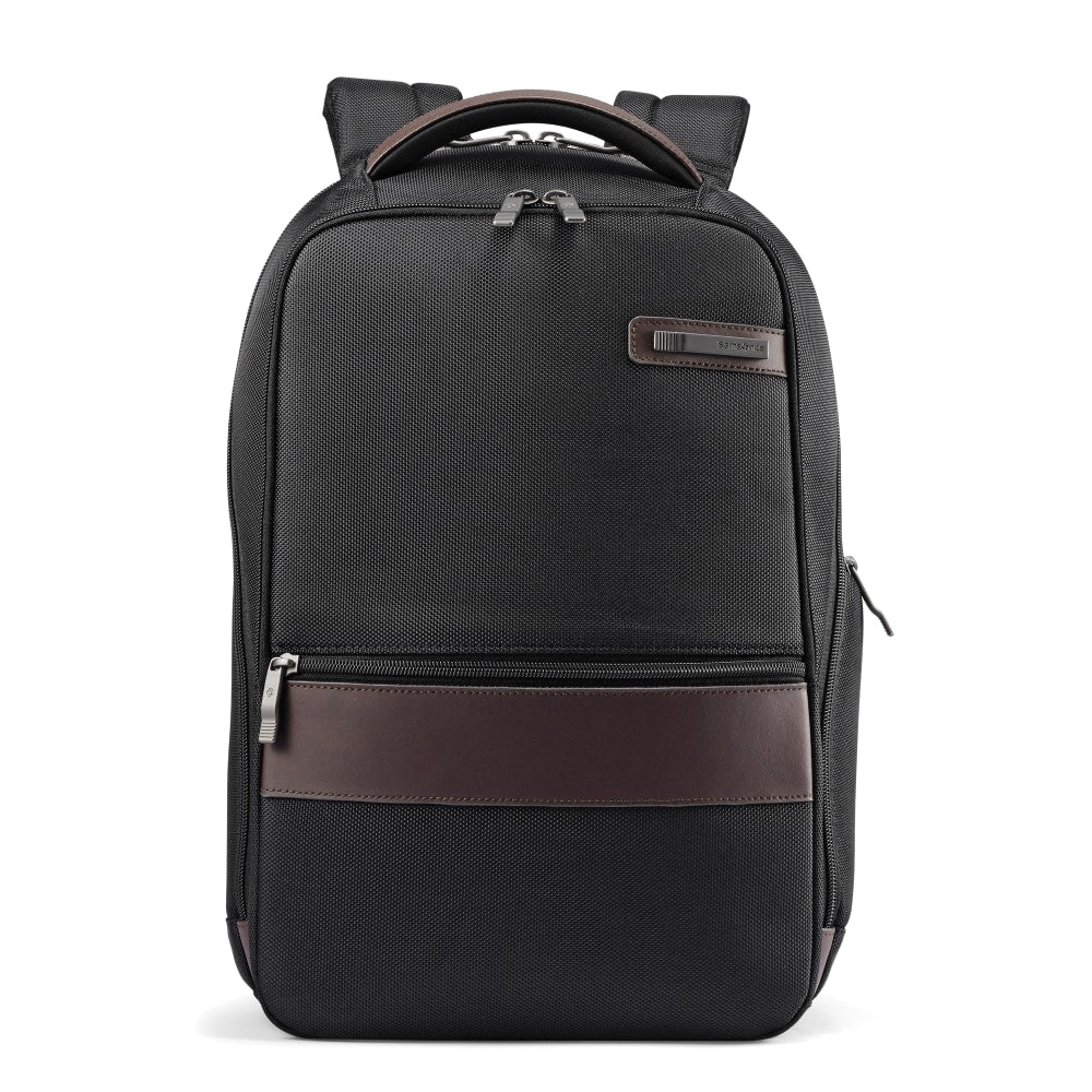 Samsonite Kombi Slim Laptop Backpack, Black/Brown