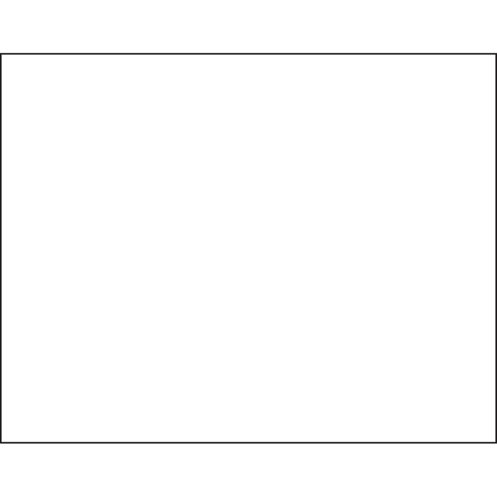 Pacon Peacock 100% Recycled Railroad Board, 22in x 28in, 4-Ply, White, Pack Of 25