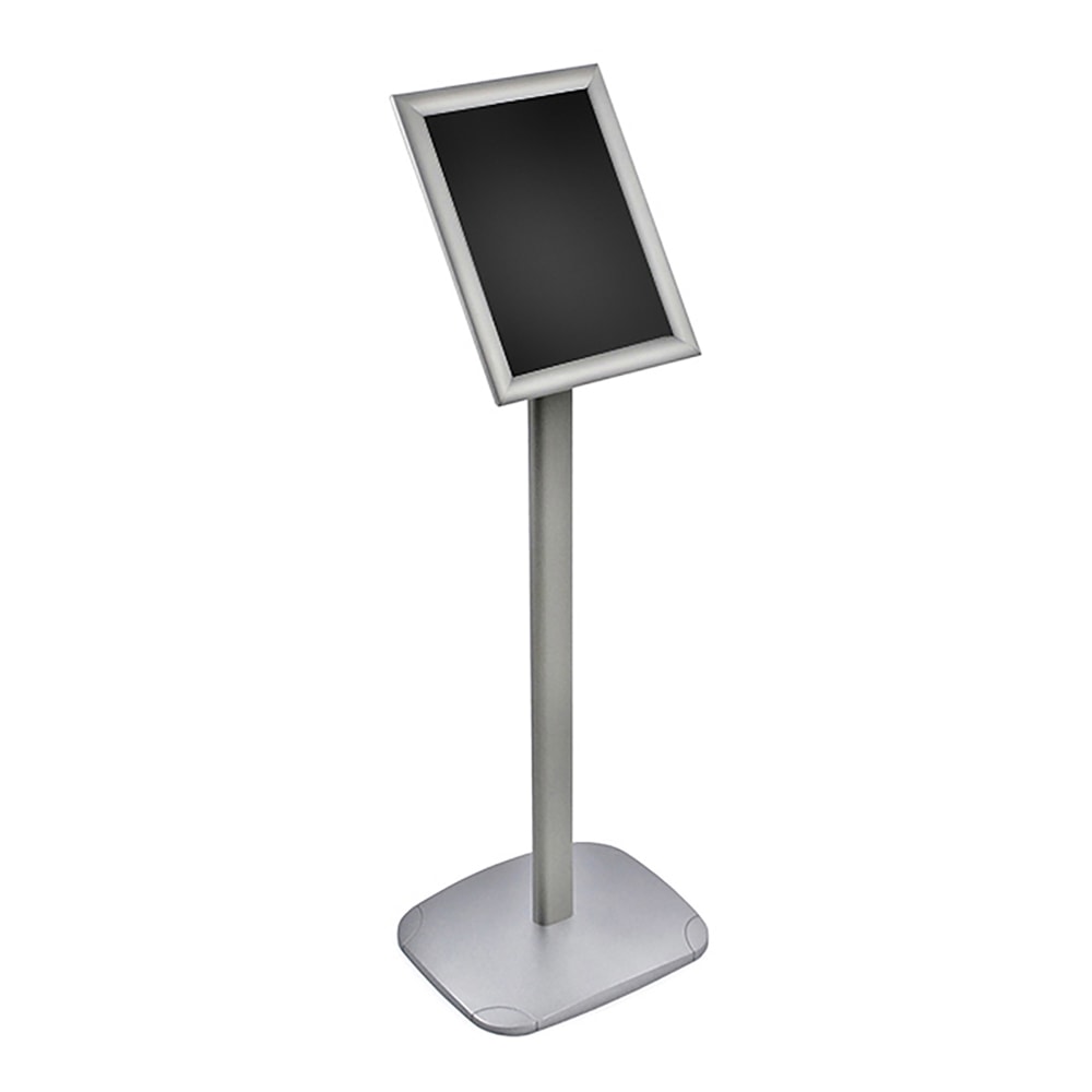 Azar Displays Floor Display, 8-1/2in x 11in, Silver