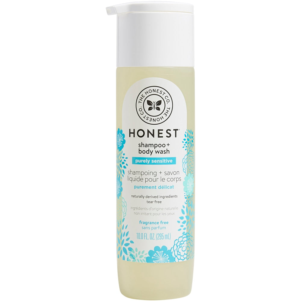 The Honest Company Baby Shampoo & Body Wash, Fragrance Free, 10 Oz