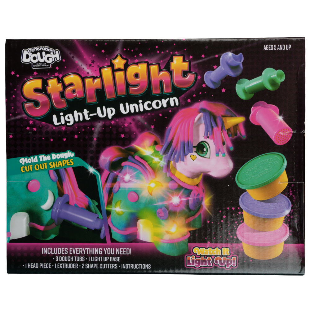 JAM Paper Games, Unicorn Light-Up Dough Kit, Multicolor