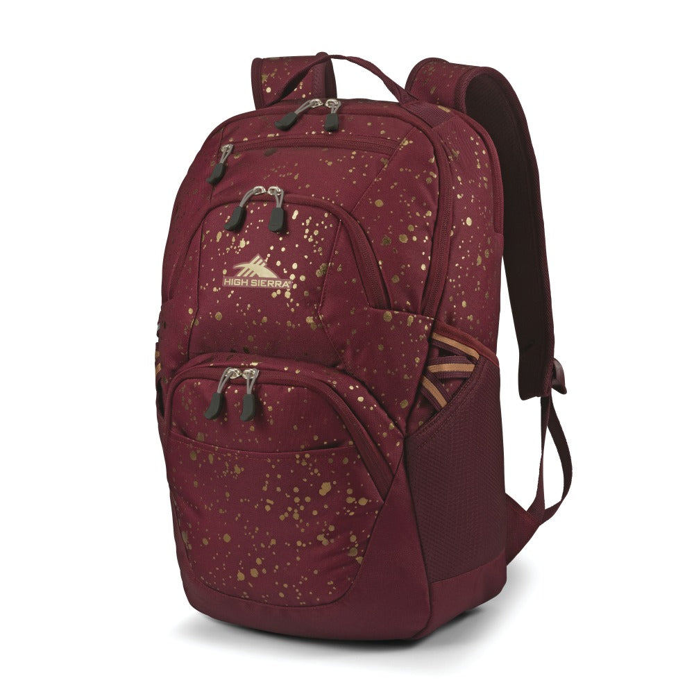 High Sierra Swoop Backpack With 17in Laptop Pocket, Maroon