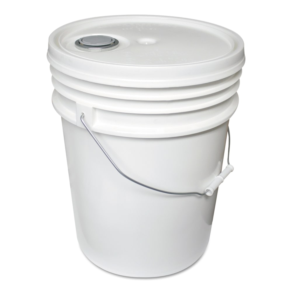 Impact Utility Polypropylene Bucket. 14-1/2inH x 11inW, White