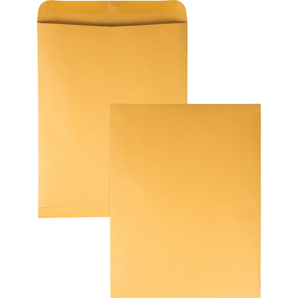 Quality Park Kraft Catalog Envelopes - Catalog - #15 1/2 - 12in Width x 15 1/2in Length - 28 lb - Gummed - Kraft - 100 / Box - Kraft