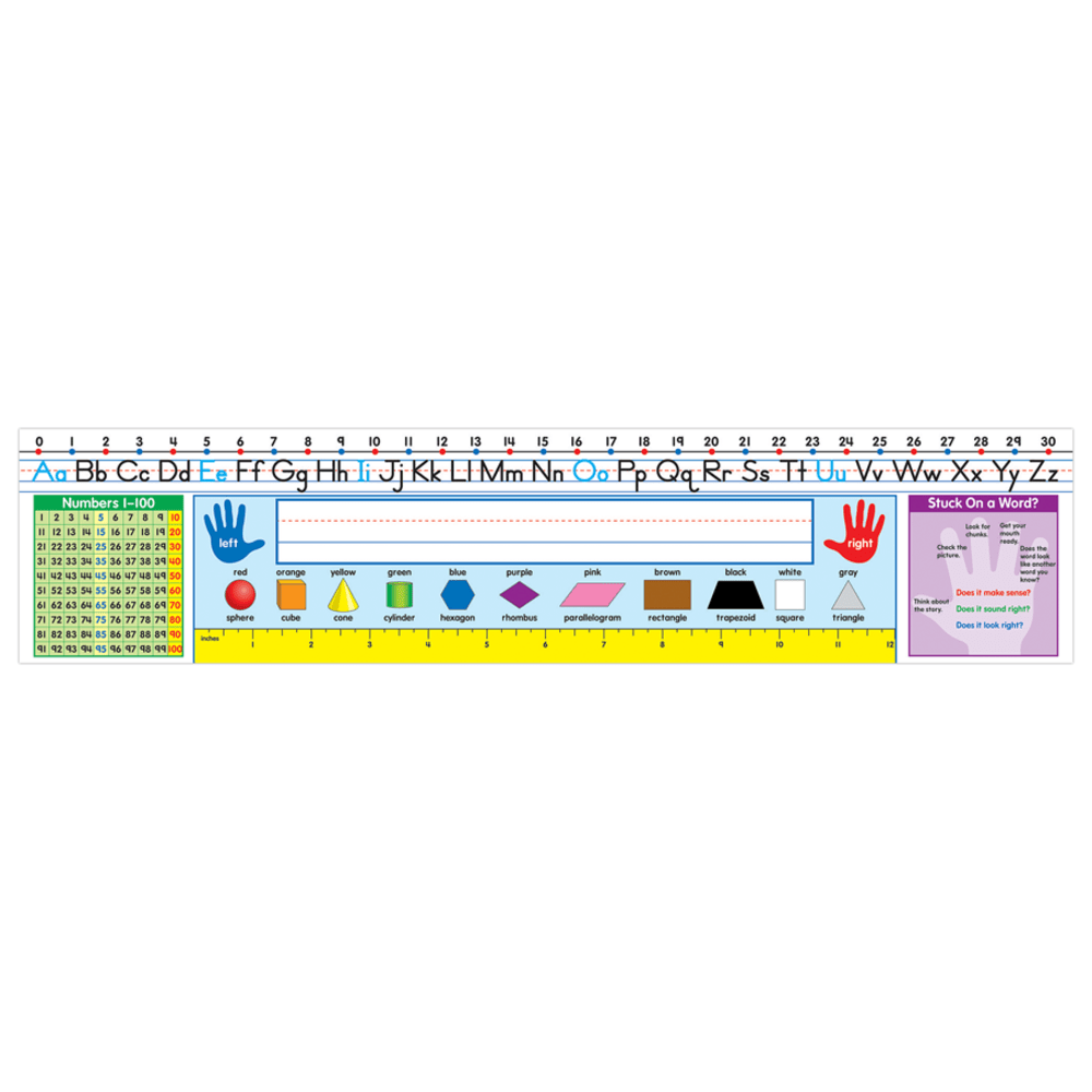 Carson-Dellosa Quick Stick Traditional Manuscript Nameplates, Grades 1 -2