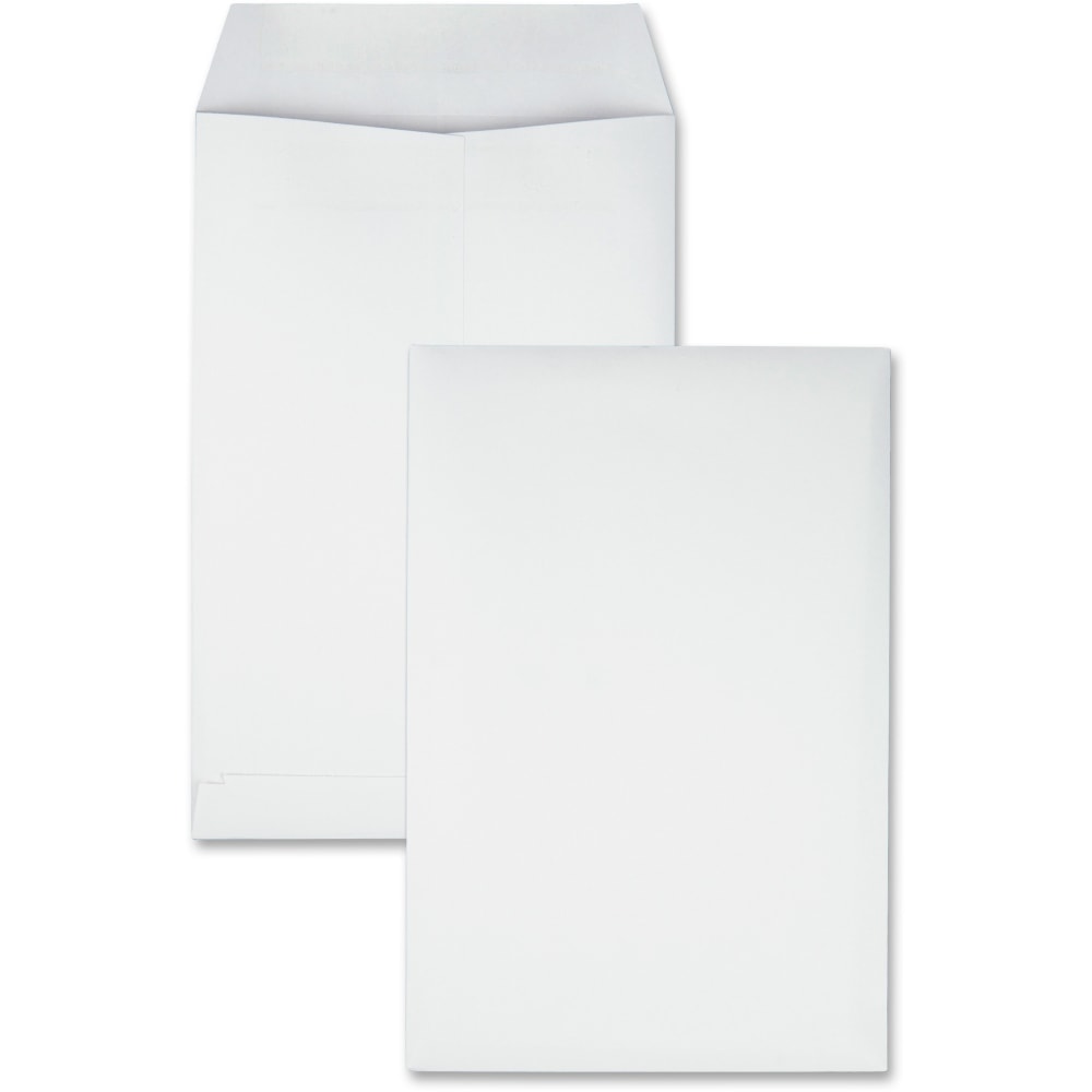 Quality Park #28 Redi-Seal Catalog Envelopes, Self-Sealing, White, Box Of 100