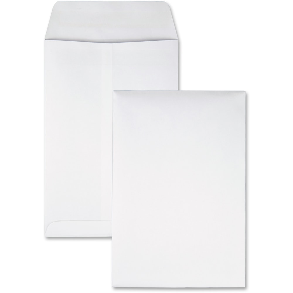 Quality Park Redi-Seal Catalog Envelopes, 6 1/2in x 9 1/2in, White, Box Of 100