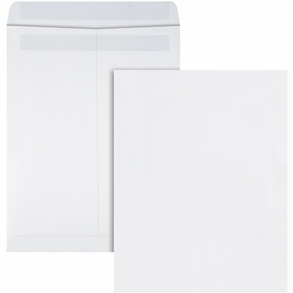 Quality Park Redi-Seal Catalog Envelopes, 9 1/2in x 12 1/2in, Self-Sealing, White, Box Of 100