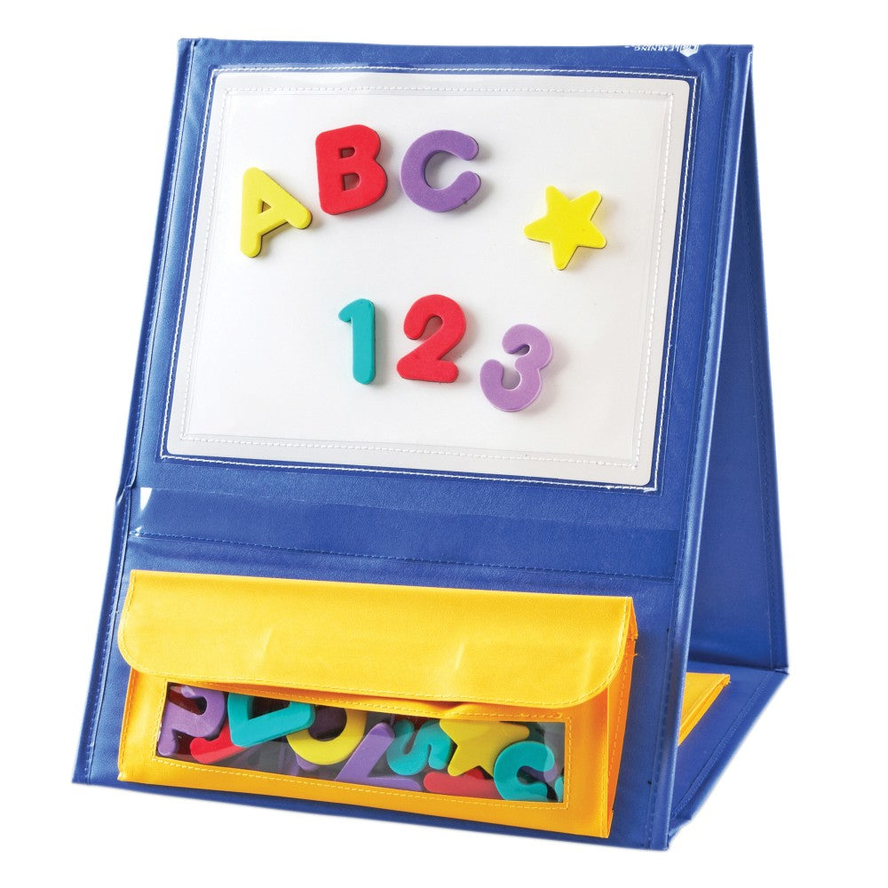 Learning Resources Double-Sided Magnetic Tabletop Pocket Chart, 4inH x 12 1/4inW x 14 3/4inD, Multicolor, Kindergarten - Grade 2