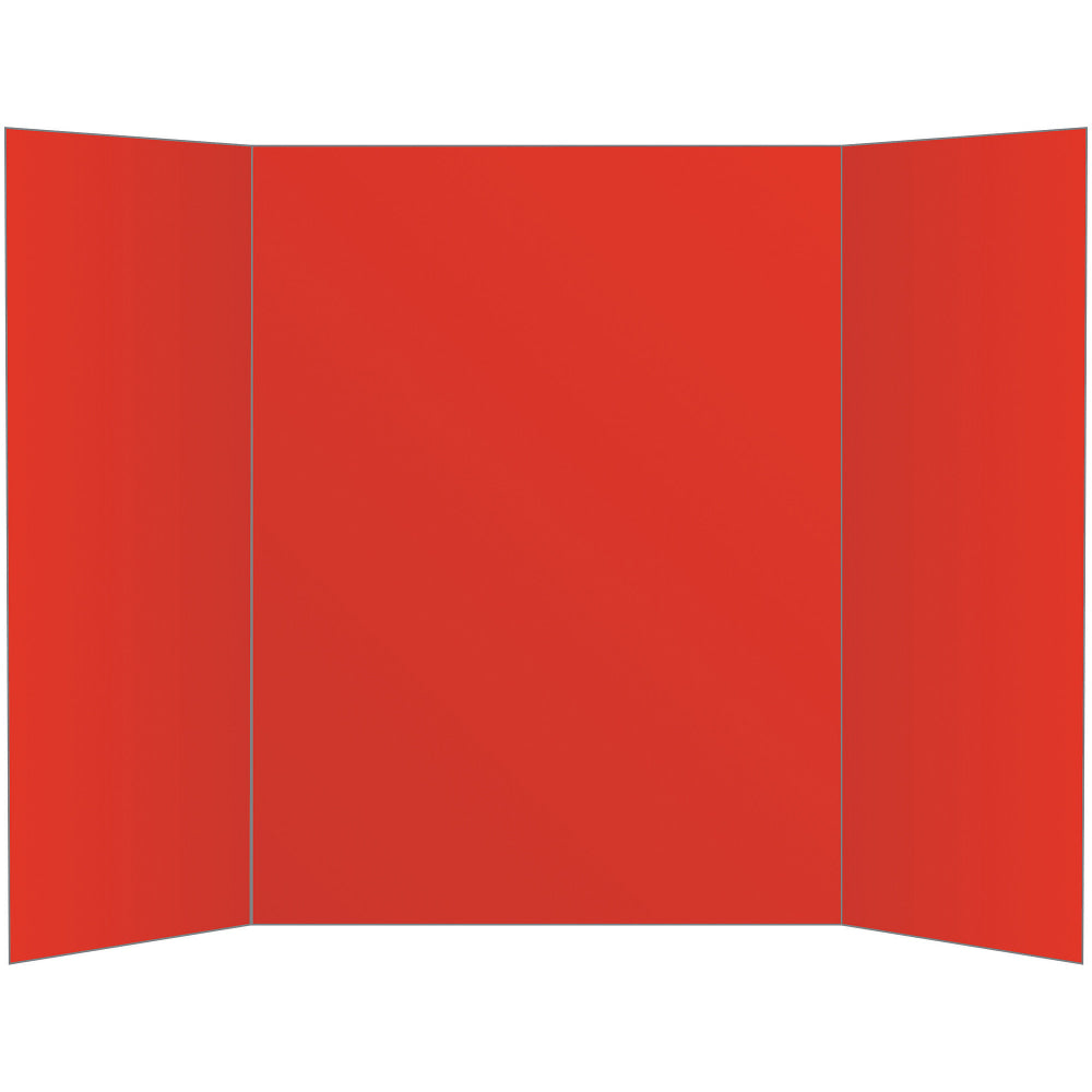 Office Depot Brand 2-Ply Tri-Fold Project Board, 36in x 48in, Red