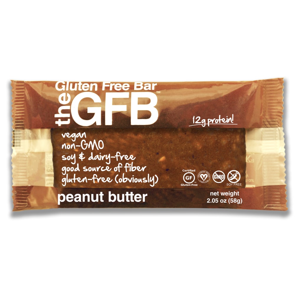 GFB- The Gluten-Free Bar, Peanut Butter, 2.05 Oz, Pack Of 12