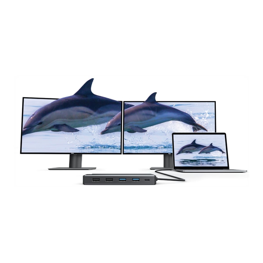 ALOGIC MV2 - Docking station - USB-C - VGA, 2 x HDMI - 1GbE