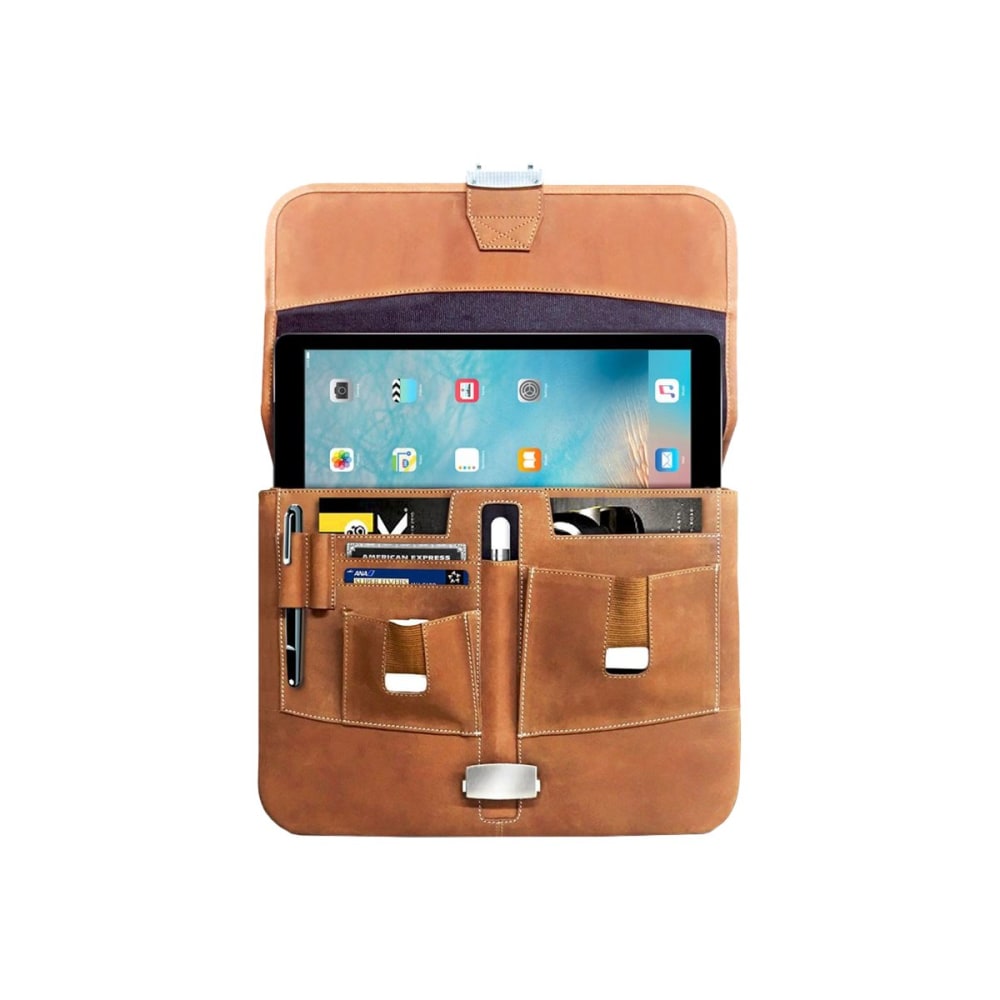 MacCase Premium - Briefcase for tablet / notebook - leather - vintage - 13in - for Apple 12.9-inch iPad Pro (1st generation, 2nd generation, 3rd generation, 4th generation, 5th generation)