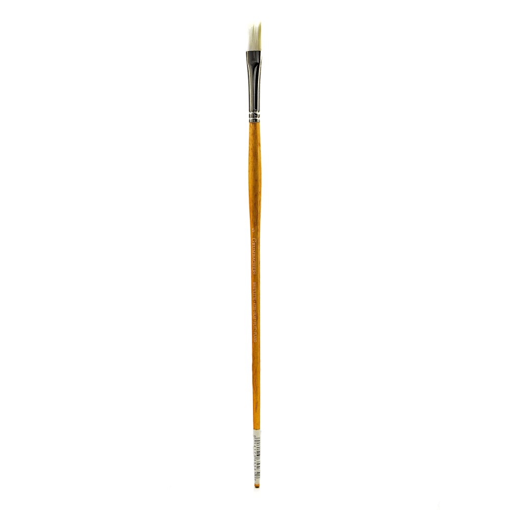 Grumbacher Bristlette Paint Brush, Size 5, Flat Bristle, Synthetic, Brown