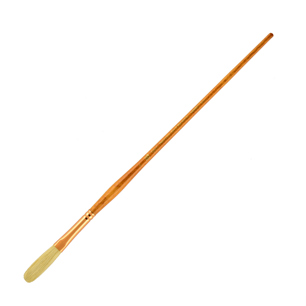 Princeton Refine Series 5400 Natural Bristle Paint Brush, Size 6, Egbert Bristle, Natural, Brown