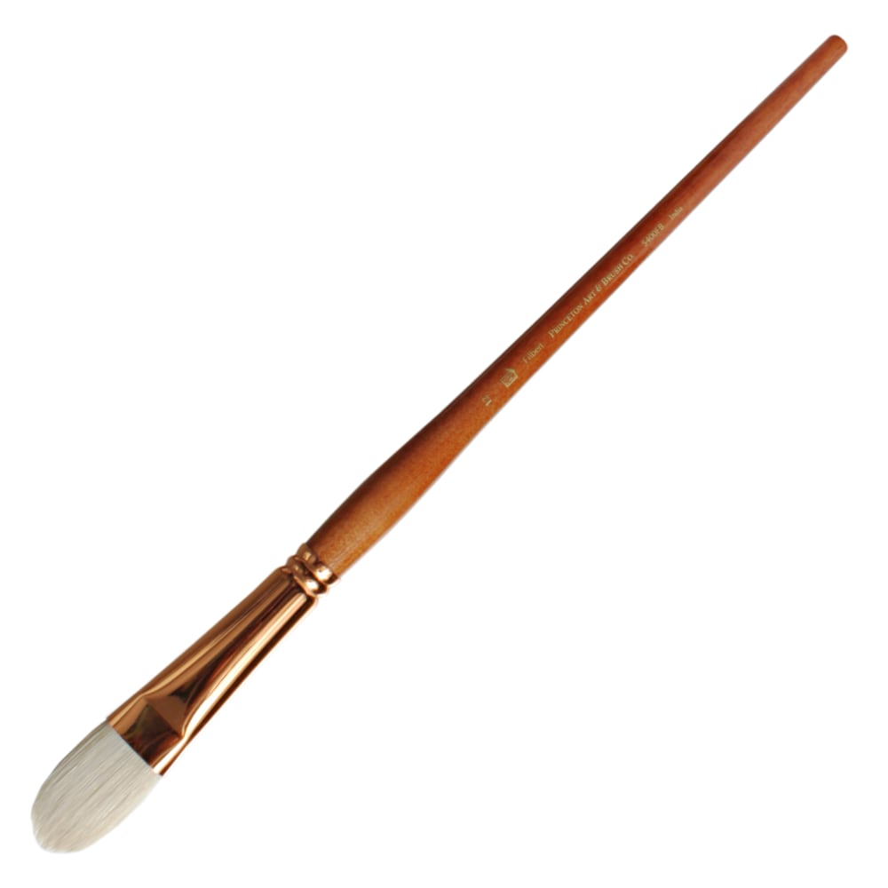 Princeton Refine Series 5400 Natural Bristle Paint Brush, Size 12, Filbert Bristle, Natural, Brown
