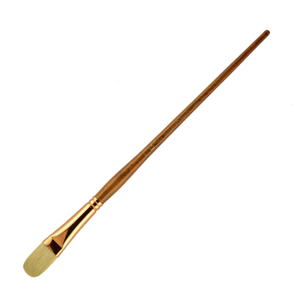 Princeton Refine Series 5400 Natural Bristle Paint Brush, Size 10, Filbert Bristle, Natural, Brown
