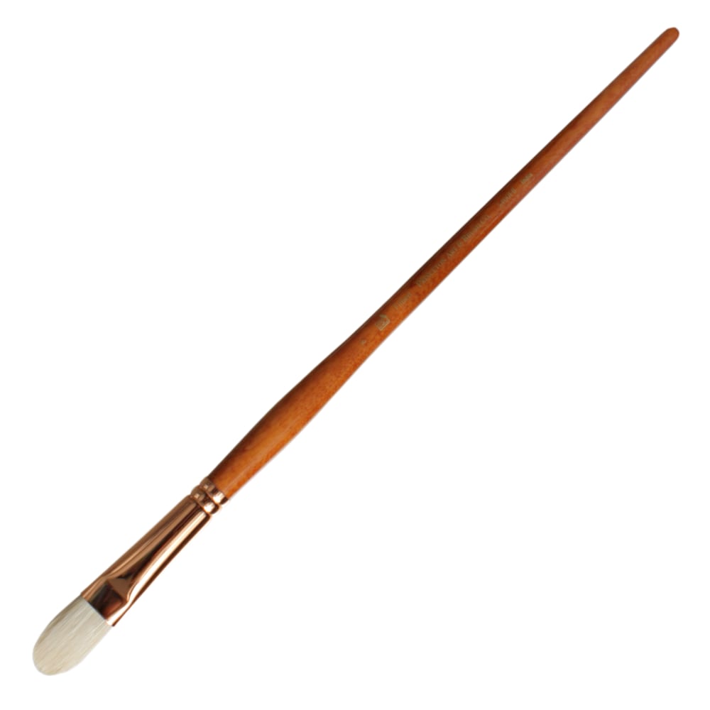 Princeton Refine Series 5400 Natural Bristle Paint Brush, Size 8, Filbert Bristle, Natural, Brown