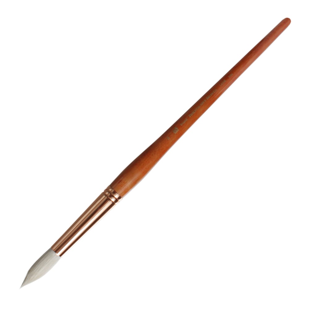 Princeton Refine Series 5400 Natural Bristle Paint Brush, Size 16, Round Bristle, Natural, Brown