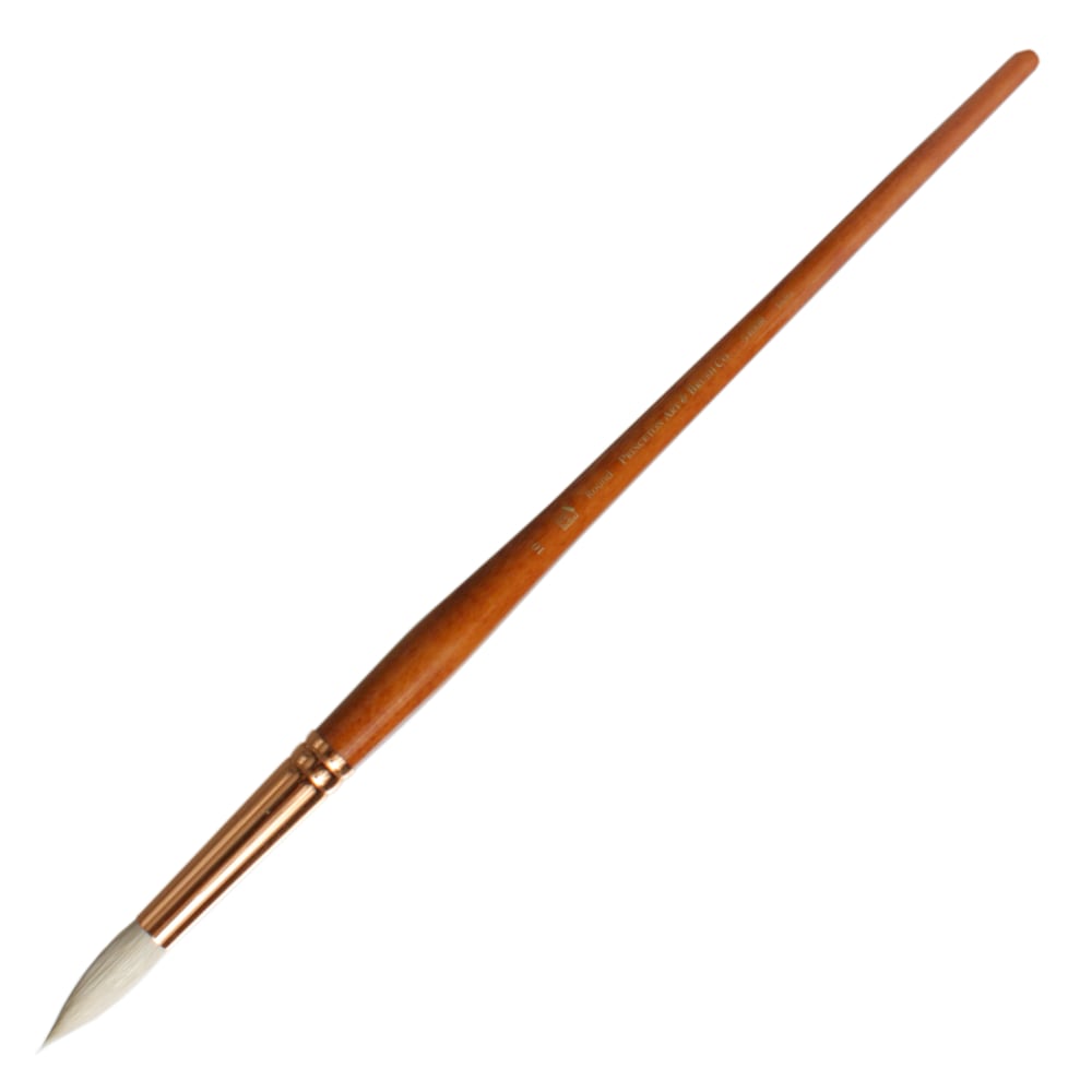 Princeton Refine Series 5400 Natural Bristle Paint Brush, Size 10, Round Bristle, Natural, Brown
