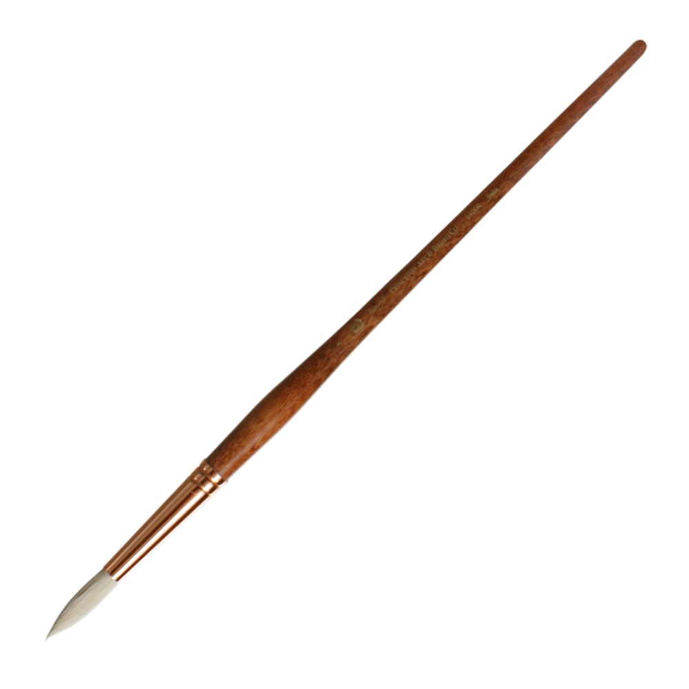 Princeton Refine Series 5400 Natural Bristle Paint Brush, Size 8, Round Bristle, Natural, Brown