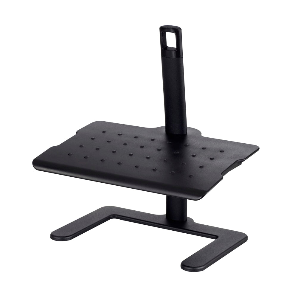 Safco Height Adjustable Footrest, 21 1/2inH x 20 1/2inW x 14 1/2inD, Black