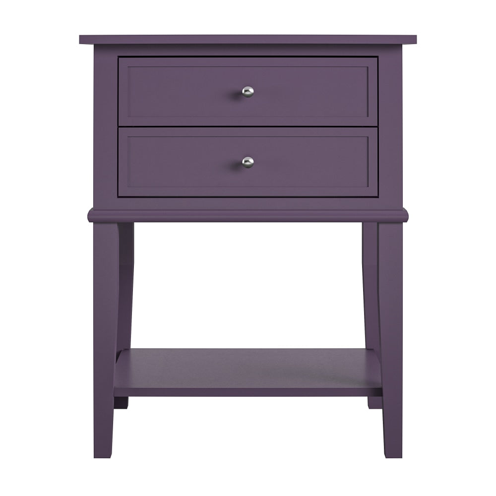 Ameriwood Home Franklin Accent Table, 28inH x 22inW x 15-1/2inD, Purple