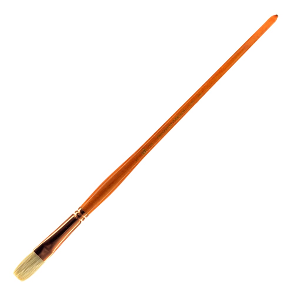 Princeton Refine Series 5400 Natural Bristle Paint Brush, Size 8, Flat Bristle, Natural, Brown