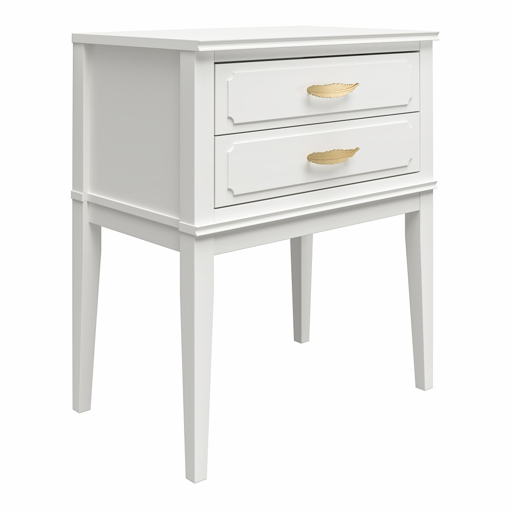 Ameriwood Stella Accent Table, 28inH x 23-5/8inW x 15-5/8inD, White