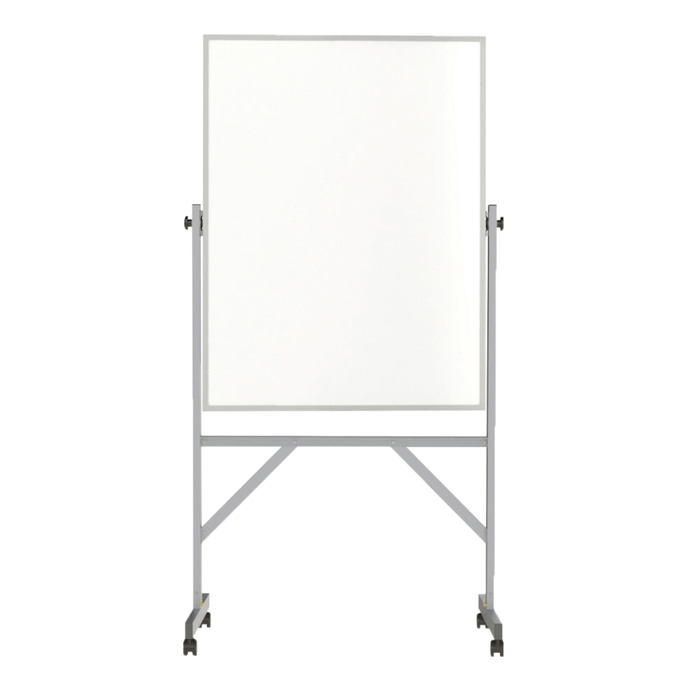 Ghent Reversible Dry-Erase Whiteboard, 48in x 36in, Aluminum Frame With Silver Finish