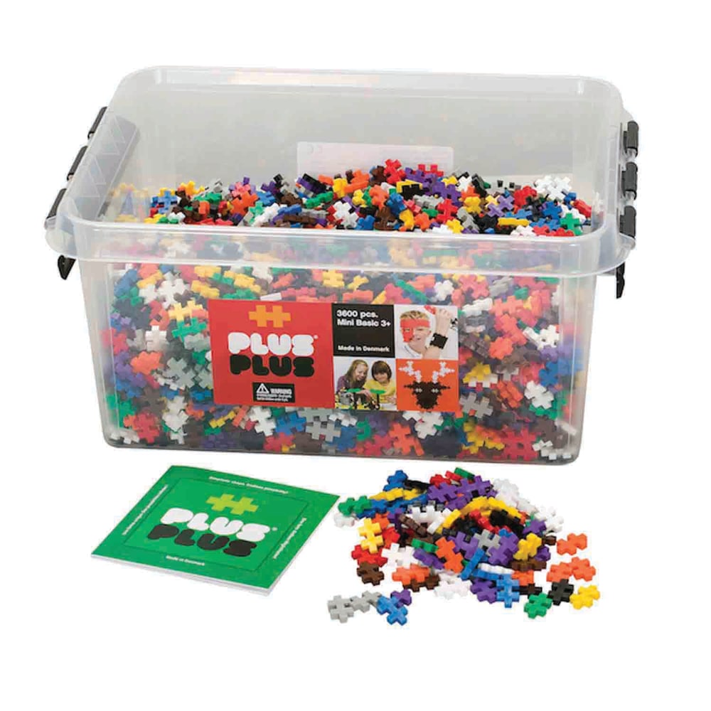Plus-Plus Open Play 3,600-Piece Set, Assorted Colors