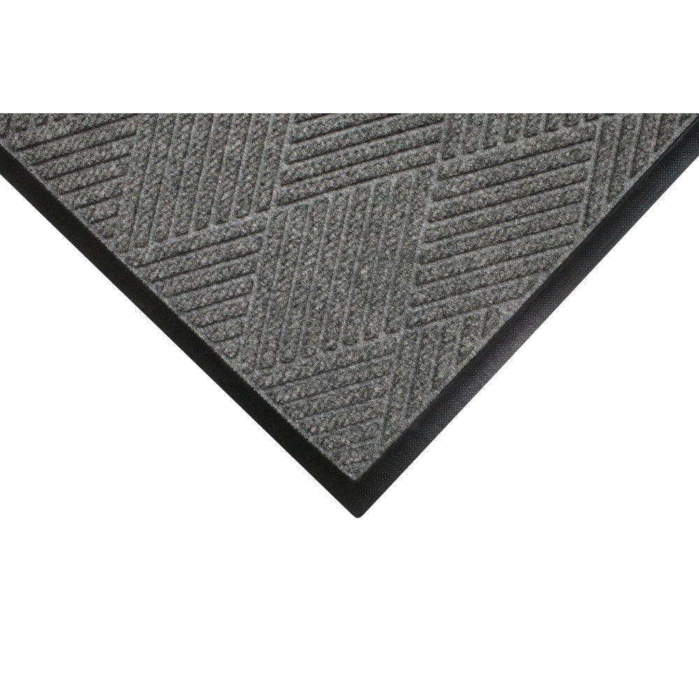 M+A Matting Waterhog Max Diamond Classic Floor Mat, 3ft x 10ft, Grey Ash