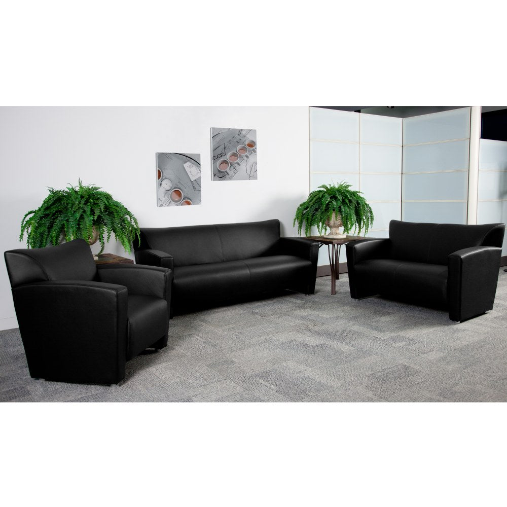 Flash Furniture Hercules Majesty LeatherSoft Faux Leather Chair, Black