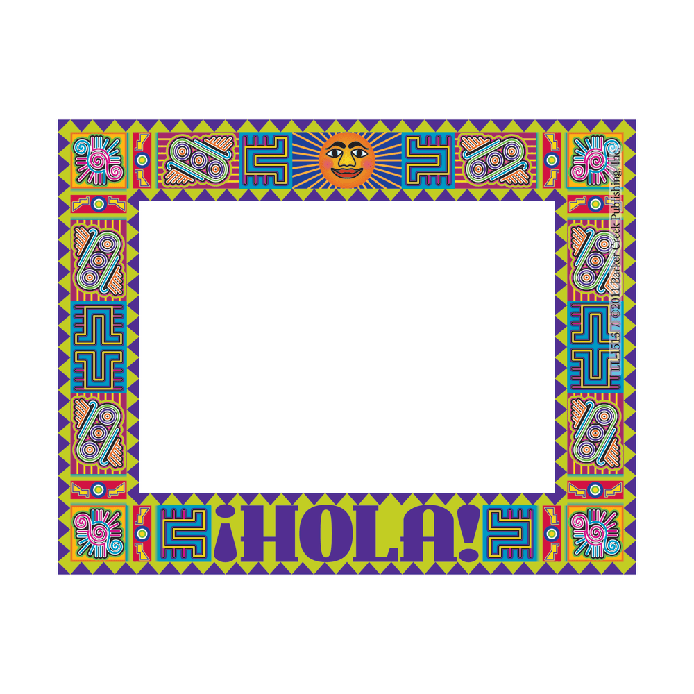 Barker Creek Self-Adhesive Name Badge Labels, 3 1/2in x 2 3/4in, Spanish, Pack Of 45