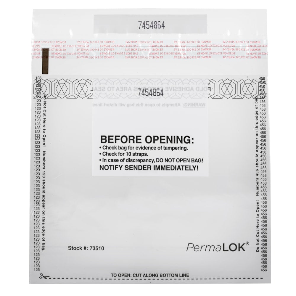 Control Group PermaLOK Deposit Bags, 6-3/4in x 8in, Clear, Pack Of 1,000 Bags
